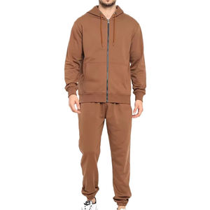 Conjunto Deportivo de Invierno de Alta Calidad al por Mayor, Unisex, 100% Algodón, Casual, Sólido, Ligero, 400g, Lavado Ácido, Sudadera con Capucha y Pantalones Jogger - Product Image 1