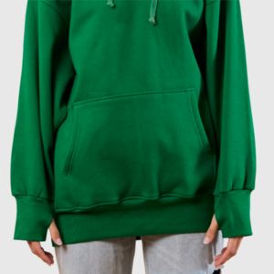 Sudadera con capucha verde personalizada de fabricante OEM, forro polar de algodón con colores personalizados y bordado al mejor precio, Sudadera con capucha unisex de gran oferta - Product Image 4