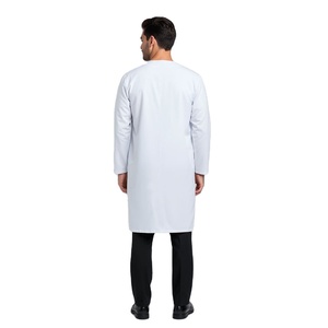 Bata de Laboratorio para Hombre, Marca Privada OEM, Uniforme Médico 100% Algodón, Bata de Doctor Blanca Resistente, Ropa de Trabajo para Hospital y Clínica, Personalizable - Product Image 4