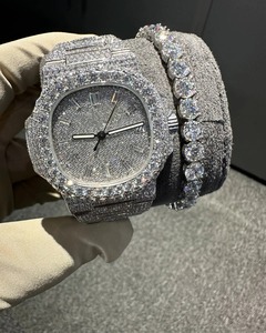 Customised Logo Limited Edition Luxury Men's Moissanite <strong>Watch</strong> Fully Iced VVS Diamond Bling Timepiece Top Selling Product - Product Image 2