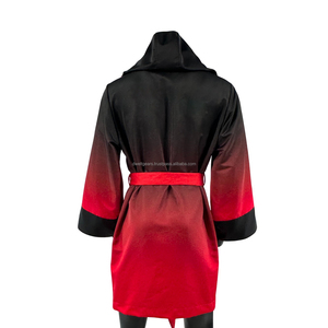 Fabricant professionnel de robes de boxe, fournisseur de vêtements de ring à capuche en satin sur mesure de qualité supérieure - Product Image 4