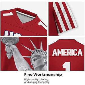 Custom Made Color American Football Jersey Premium Sports Wear Players Fans Personalized Team Jerseys Football Uniform - Product Image 5