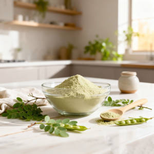 Wild Spray Dried Moringa Leaf <b>Powder</b> | Organic Nutrient-Rich Fruit Extract <b>Superfood</b> | Bulk Supply | OEM Custom Packaging 5kg - Product Image 1