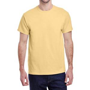 T-shirt de fitness de couleur unie pour hommes Chemise d'entraînement respirante coupe ajustée pour la course à pied Sports Activewear Summer Tee - Product Image 1