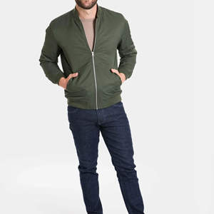 Chaqueta Bomber Estilo Deportivo con Cremallera y Manga Larga para Hombre, Chaqueta Bomber al por Mayor a Bajo Precio, Mejor Fabricante de Chaquetas Bomber - Product Image 4