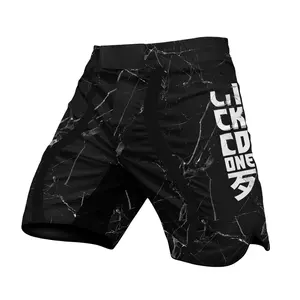 Buat anda sendiri celana pendek Mma Fighting celana pendek Muay Thai grosir Logo kustom kualitas tinggi 100% poliester Muay Thai pendek