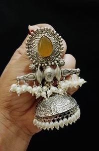 Hermoso Jhumki para ocasiones festivas Pendientes Jhumki de calidad premium Jhumki Tradicional indio Jhumkas Perfecto para ropa de fiesta - Product Image 4