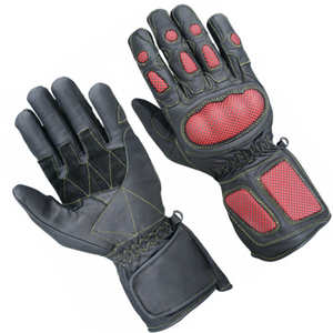 Furygan cuir moto course gants hommes en Fiber de carbone Protection route course gant coupe-vent moto équitation gants AFS-6 - Product Image 2