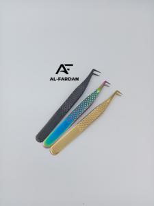 Pince à cils à 90 degrés en acier inoxydable, noir et or, multi-couleurs, de qualité supérieure, durable, top ventes - Product Image 4