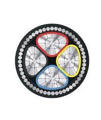 Câble électrique haute tension 0,6/1,1 kV, 6 mm², 3 conducteurs, XLPE, gaine SWA PVC, cuivre, aluminium, blindé avec conducteur en aluminium - Product Image 2