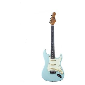 TRIBUTE ST 300 Daphne Blue <b>Electric</b> <b>Guitar</b> High Quality Acoustic Rosewood Alder Steel for Music <b>Cheap</b> Model No. 05134009 - Product Image 1