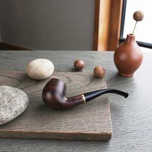 ไปป์สูบบุหรี่ไม้สุดหรู งานแฮนด์เมด สไตล์คลาสสิกวินเทจ พร้อมเคลือบเงาแบบเป็นมิตรต่อสิ่งแวดล้อม ทนทาน สำหรับผู้ใหญ่ โดย Global Exports - Product Image 5