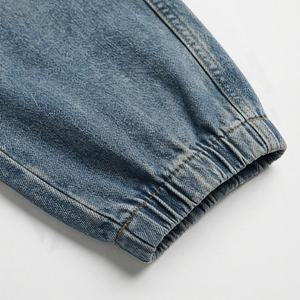 Pantalons décontractés pour femmes à taille haute, classiques, en jean droit, pantalons cargo, couleur personnalisée, coton respirant, streetwear - Product Image 6