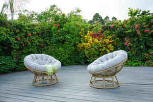 Sillón Papasan de aluminio de lujo para exteriores con cojines para playa, jardín, piscina, Resort y comodidad de estilo occidental - Product Image 4