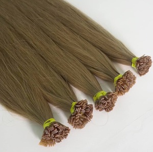 Vente en gros de colle à kératine italienne, Extensions de cheveux humains Remy à pointe plate, cheveux humains naturels à Double traction - Product Image 2