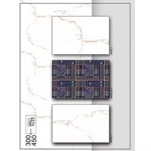 Carreaux de mur en céramique de conception de marbre blanc de Carrare 300x450mm surligneur 30x45cm carreaux de concepteur numérique pour le plancher de maison - Product Image 1