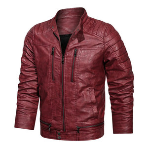 Chaqueta de Invierno para Hombre de Diseño Superior, Cuello Alto, Mangas Personalizables, 100% Cuero Genuino de Alta Calidad, Impermeable y Resistente al Viento - Product Image 1