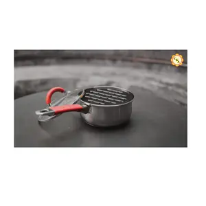 Modern 16 X 8 CM SAUCEPAN W/LID Heating Light Cooking Non Sticky Premium Material Silver Color General Use Sauce Pans