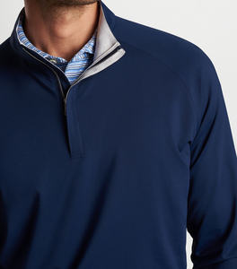 High Quality Mens Zipper up Hoodie Plain Half Zip Sweatshirt Long Sleeve Zip Collar Golf Pullover - Product Image 6