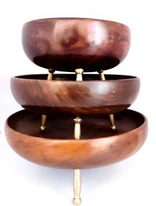 Cuenco de madera de calidad superior, vajilla, frutas, ensalada, sopa, cuenco para servir, utensilios de cocina para el hogar, mesa, restaurante, regalo de boda - Product Image 3