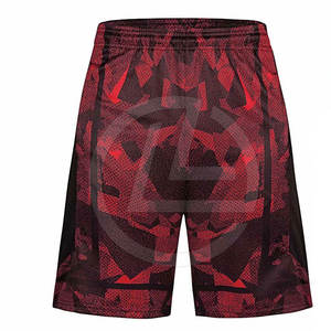 Short de basket-ball imprimé pour hommes avec maille respirante et taille ajustable, coupe athlétique longue pour les sports d'été - Product Image 1