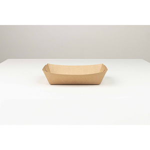 Vassoio per alimenti in carta kraft anti-grasso 219x175x55mm, 2 confezioni x 150 pezzi, B2B - Product Image 1