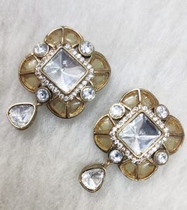 Boucles d'oreilles élégantes Kundan Boucles d'oreilles indiennes ethniques pour filles Boucles d'oreilles pour filles - Product Image 6