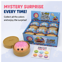 Jouets anti-stress personnalisés en mousse PU, en forme de boulette vapeur Kawaii, à remontée lente, à presser, avec cuiseur vapeur