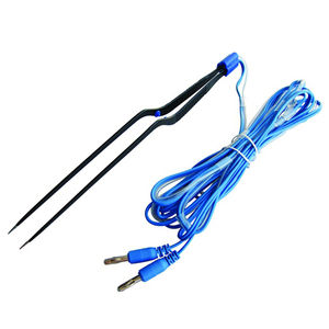 Pinzas bipolares de irrigación de bayoneta Instrumento quirúrgico antiadherente azul con pasador de conexión para cirugía y Hemostasia BY VIDIFIVE - Product Image 6