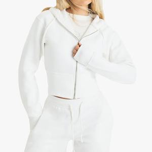 Ensemble de survêtements et sweat-shirt à capuche en molleton de coton de haute qualité personnalisé et à la mode pour femmes - Product Image 6