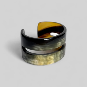 Brazalete de Cuerno de Búfalo Natural Pulido de Primera Calidad, Estilo Moderno, Ecológico, Hecho a Mano, para Mujer, Arte de Boda - Product Image 3