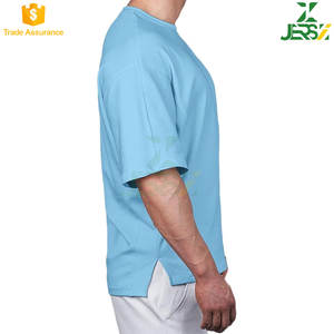 Premium Custom Logo 260GSM Heavyweight Regular Fit Hombres 100% Algodón Camiseta Formal Tallas grandes Secado rápido Transpirable - Product Image 4