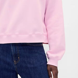 Sweat-shirt à manches longues pour femme, design court, prix d'usine pour les commandes en gros, matière douce de haute qualité - Product Image 4