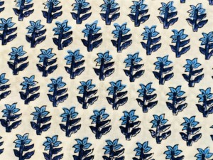 Tissu imprimé à la main matelassé pour utilisations quotidiennes tissu imprimé bloc à la main vêtements tissu de coton naturel pour robe de fabrication indienne - Product Image 4