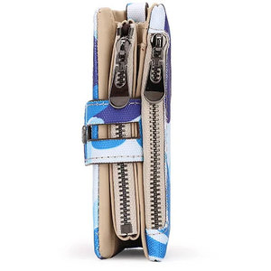 Portefeuille pliable multifonctionnel personnalisable unisexe à motif nœud papillon, doublure en nylon Oxford, fermeture éclair, utilisation en extérieur, vente en gros - Product Image 3