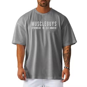 2025 sur mesure hommes haute qualité coton Gym t-shirt lâche goutte épaule surdimensionné T-Shirts en gros - Product Image 6
