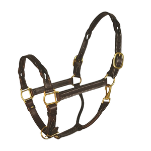 Cuir fabriqué à la main Cheval Halter Équestre Pur Cuir Sellerie Marchandises Équitation et Formation Halter Dressage Cheval Marchandises - Product Image 4