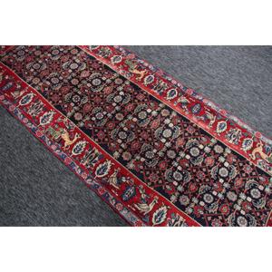 พรมขนาด 3.3x8.8 ฟุต, พรมตุรกีขนาดเล็ก, พรมสีแดงลายดอกไม้ - Product Image 3