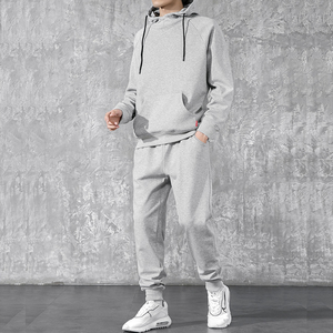 Ensemble 2 pièces personnalisé pour hommes 100% coton survêtement Jogger Sportswear écologique et pas cher/prix raisonnable pour l'hiver - Product Image 5