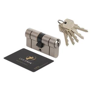 Cylindre de porte Łucznik E8 30/35, 5 clés percées, classe 6.D, nickel - Product Image 1