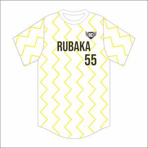 เสื้อเบสบอลผ้าโพลีเอสเตอร์สำหรับทุกเพศเสื้อเจอร์ซี่100% 2ปุ่มออกแบบได้ตามต้องการ - Product Image 2