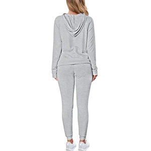 Fabricantes de ropa de algodón poliéster mujer traje Yoga 2 piezas Streetwear chándal conjuntos chándales para mujer desgaste - Product Image 6