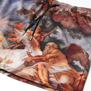 Rafel Mart Industries Short en maille à impression numérique en polyester personnalisé pour homme - Product Image 2