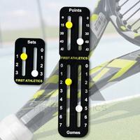 Suivi de score portable et durable pour raquette de padel, facilement montable, personnalisable avec logo sur mesure, toutes saisons, First Athletics FA-SR-020