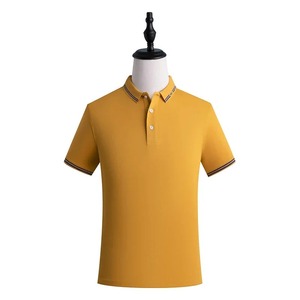Camiseta Informal Transpirable de Punto para Hombre y Mujer, Uniforme de Trabajo de Manga Corta para Camarero, Impresión de Logotipo Personalizado de la Empresa, Bordado - Product Image 1