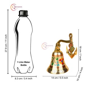 Campanas redondas de Navidad decorativas hechas a mano, las últimas campanas colgantes de pared de Metal Vintage, suministros de decoración para el hogar y el Hotel en los más vendidos - Product Image 5