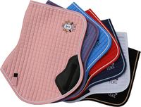 Nouvelle tapisserie de selle professionnelle élégante pour le dressage et le saut d'obstacles, chaude, douce, personnalisée, en coton rembourré de mousse HE3001, tailles S-XL pour cheval