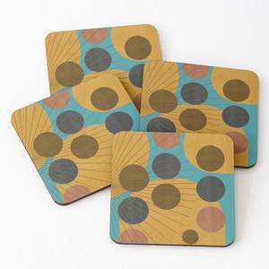 Posavasos con estampado esmaltado hecho a mano de calidad superior para bebidas de té y café del fabricante indio de posavasos de resina a un precio asequible - Product Image 2