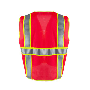 Gilet de sécurité réfléchissant de style optimal, veste de travail décontractée pour homme, respirante, légère, vêtement de protection pour l'automne - Product Image 2