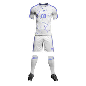 Nouveaux ensembles de maillots de football de luxe solides à manches courtes pour les équipes professionnelles, uniformes, séchage rapide, respirant, léger, personnalisé - Product Image 5